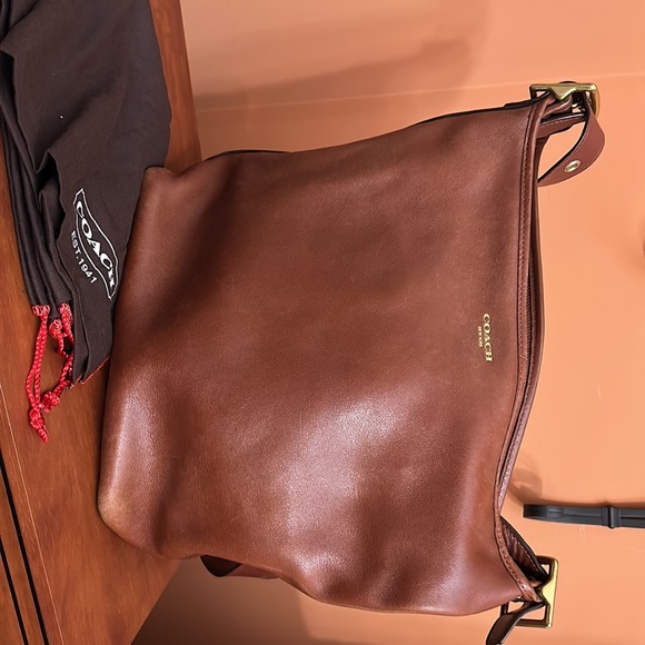 Coach brown leather crossbody bag - Picture 3 of 5